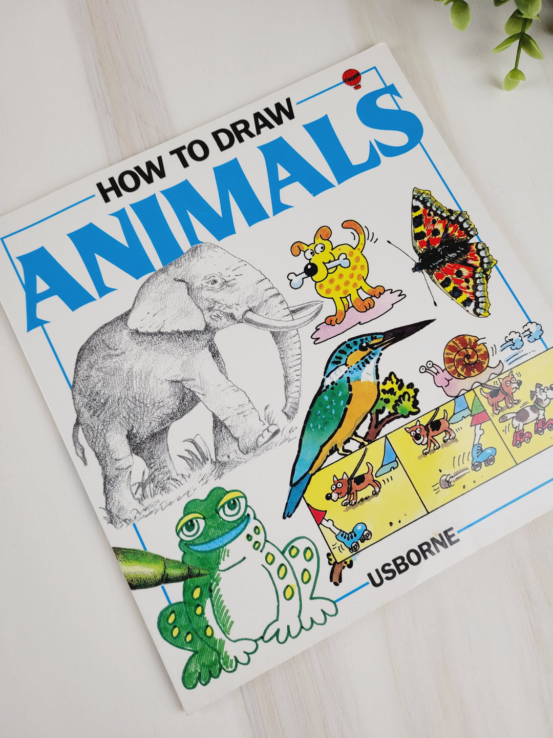 USBORNE HOW TO DRAW ANIMALS BOOK PRE-LOVED