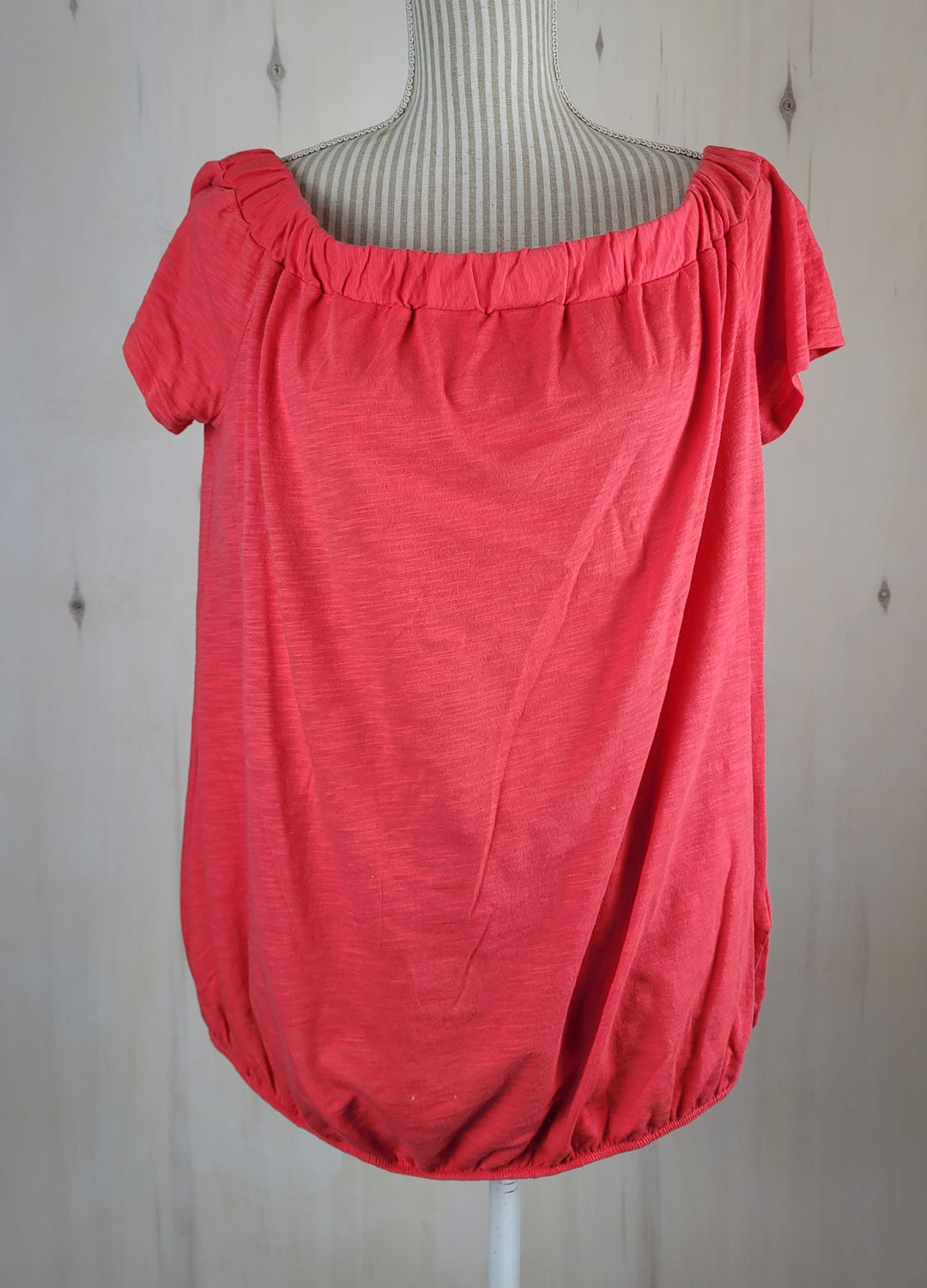 REITMANS CORAL OFF THE SHOULDER TOP LADIES XL EUC