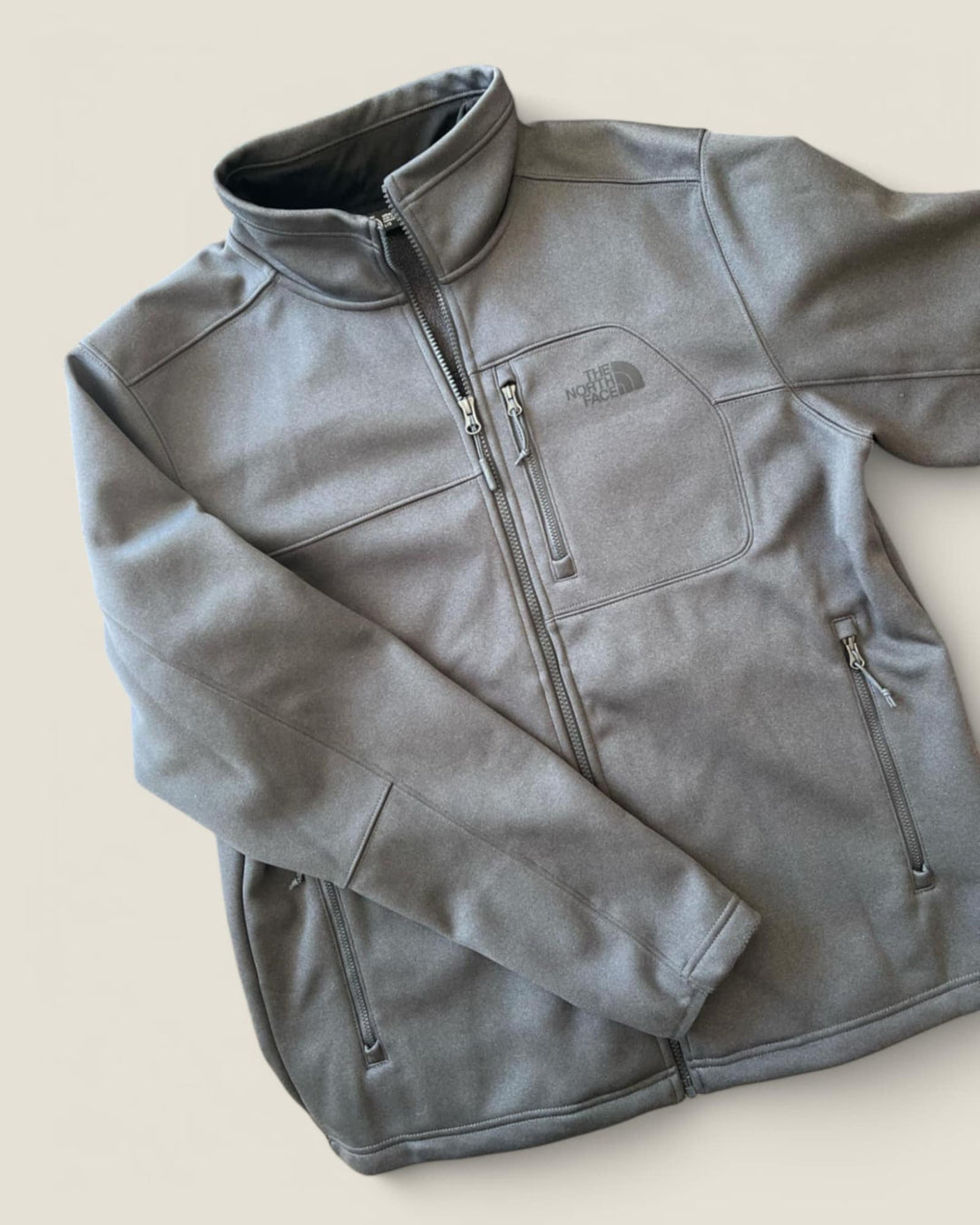 THE NORTH FACE DARK GREY JACKET MENS SIZE L PRE-LOVED