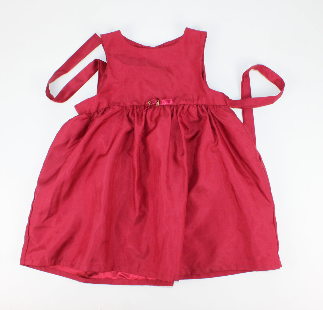 BURGUNDY OCCASION DRESS 4T PRE-LOVED