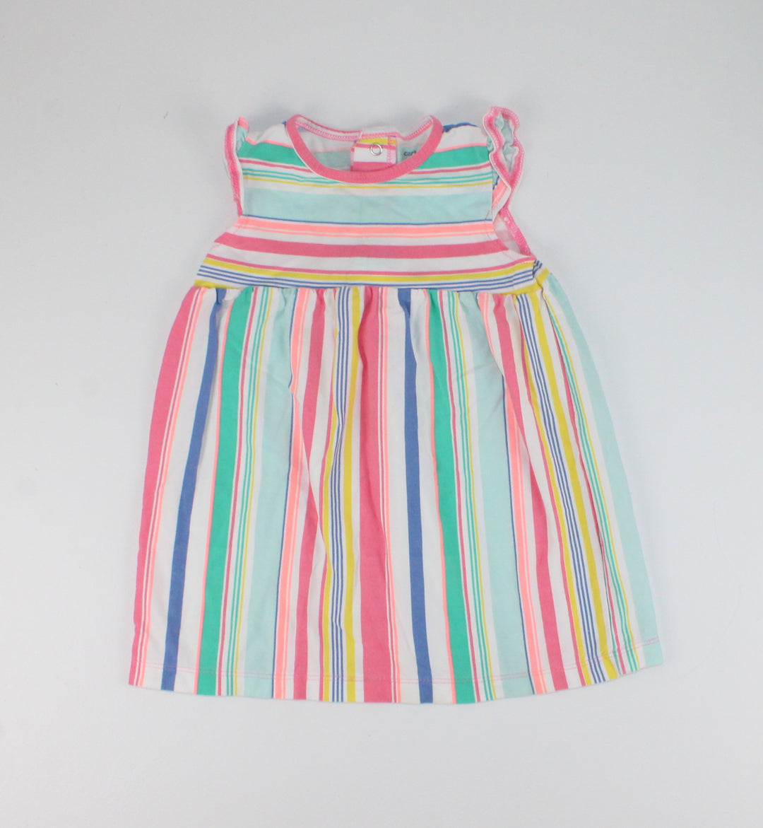CARTERS STRIPED SUMMER DRESS 18M PRE-LOVED