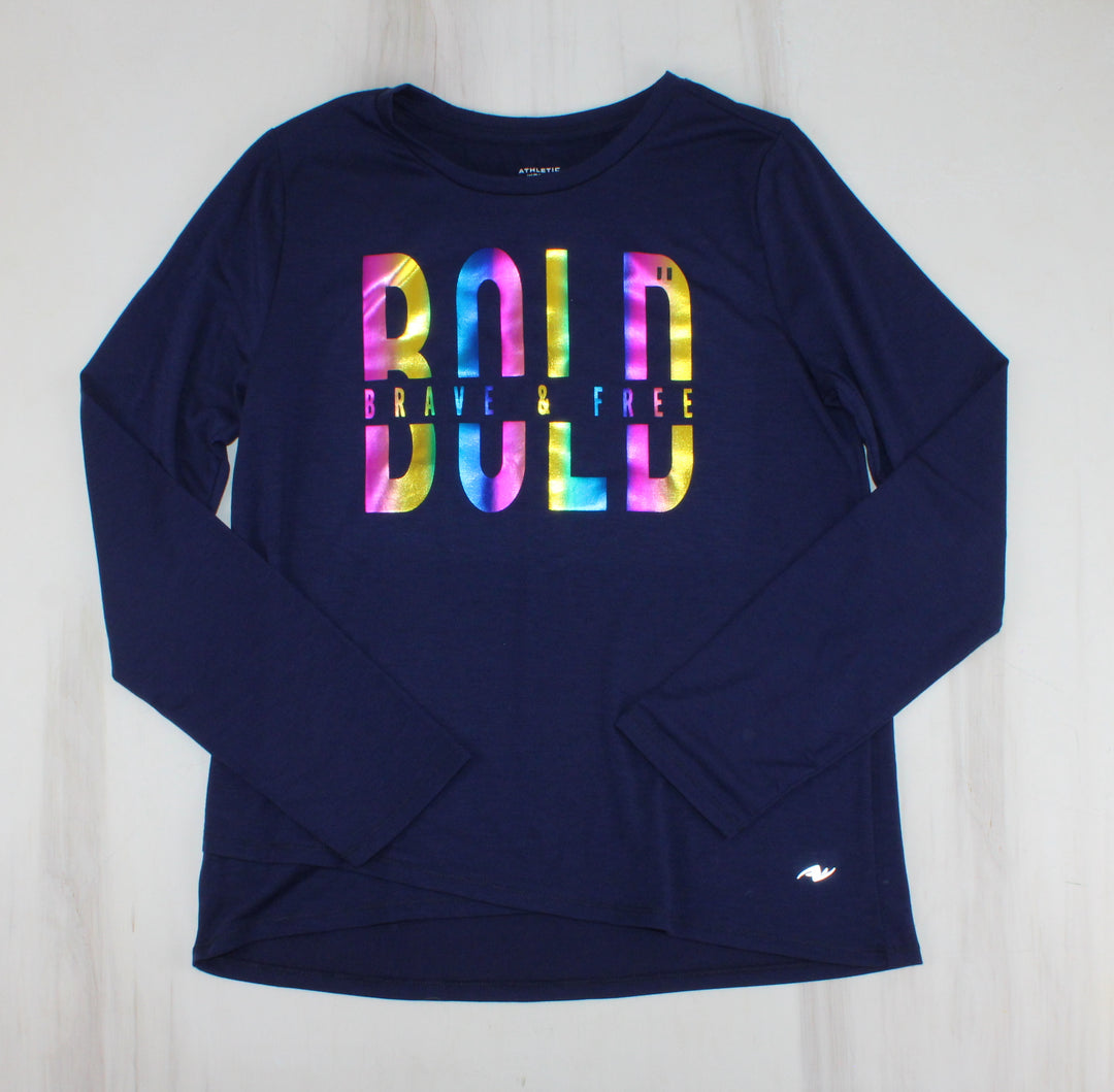ATHLETIC WORKS NAVY TOP 14/16Y PRE-LOVED