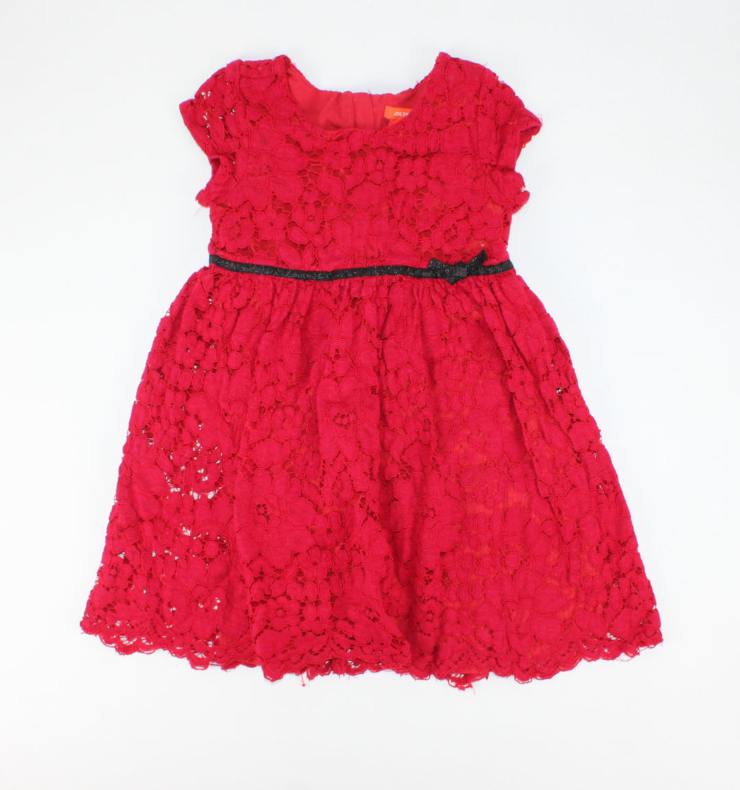 JOE FRESH RED LACE DRESS 5Y PRE-LOVED