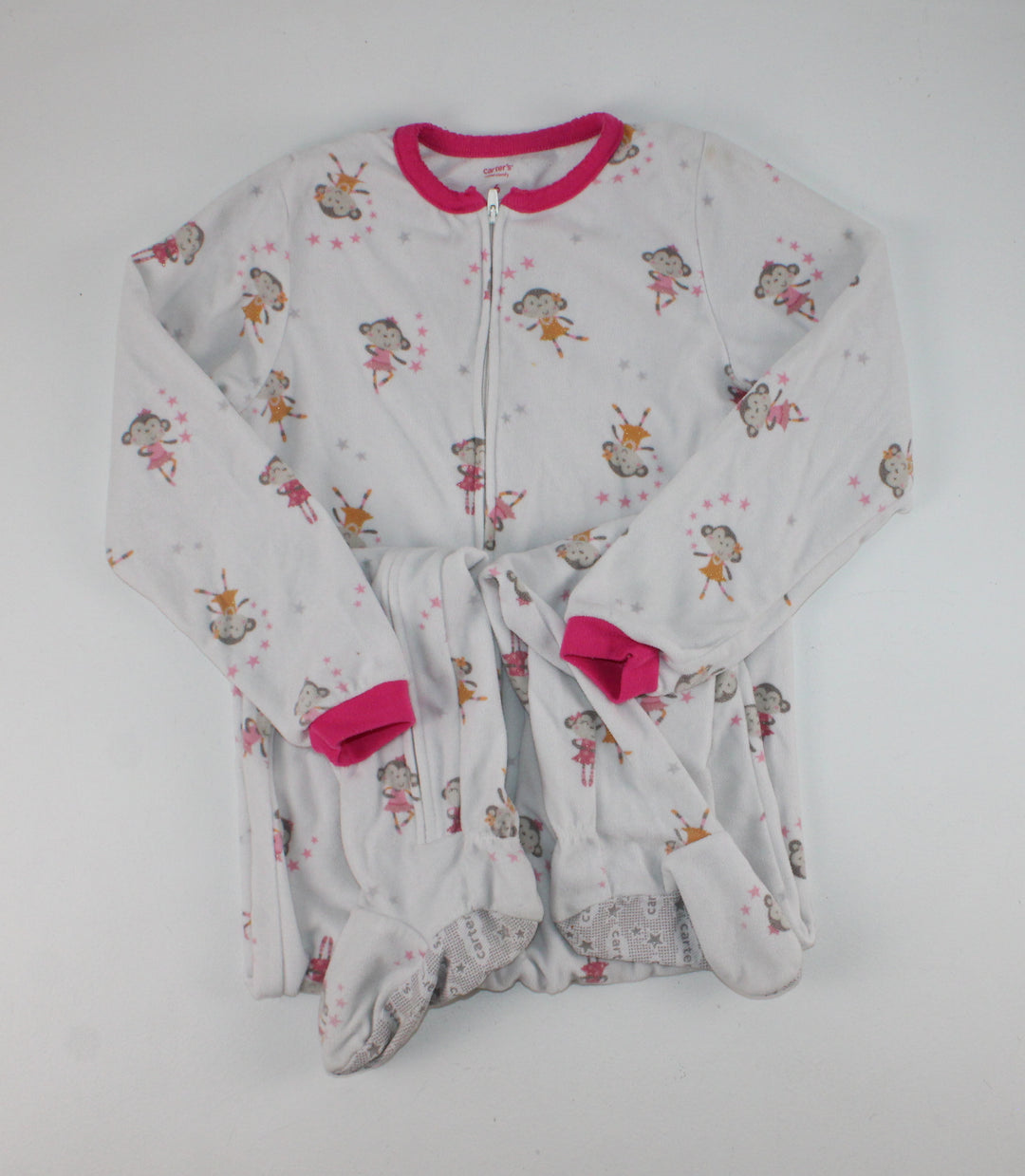 CARTERS FLEECE MONKEY PYJAMAS 6Y PRE-LOVED