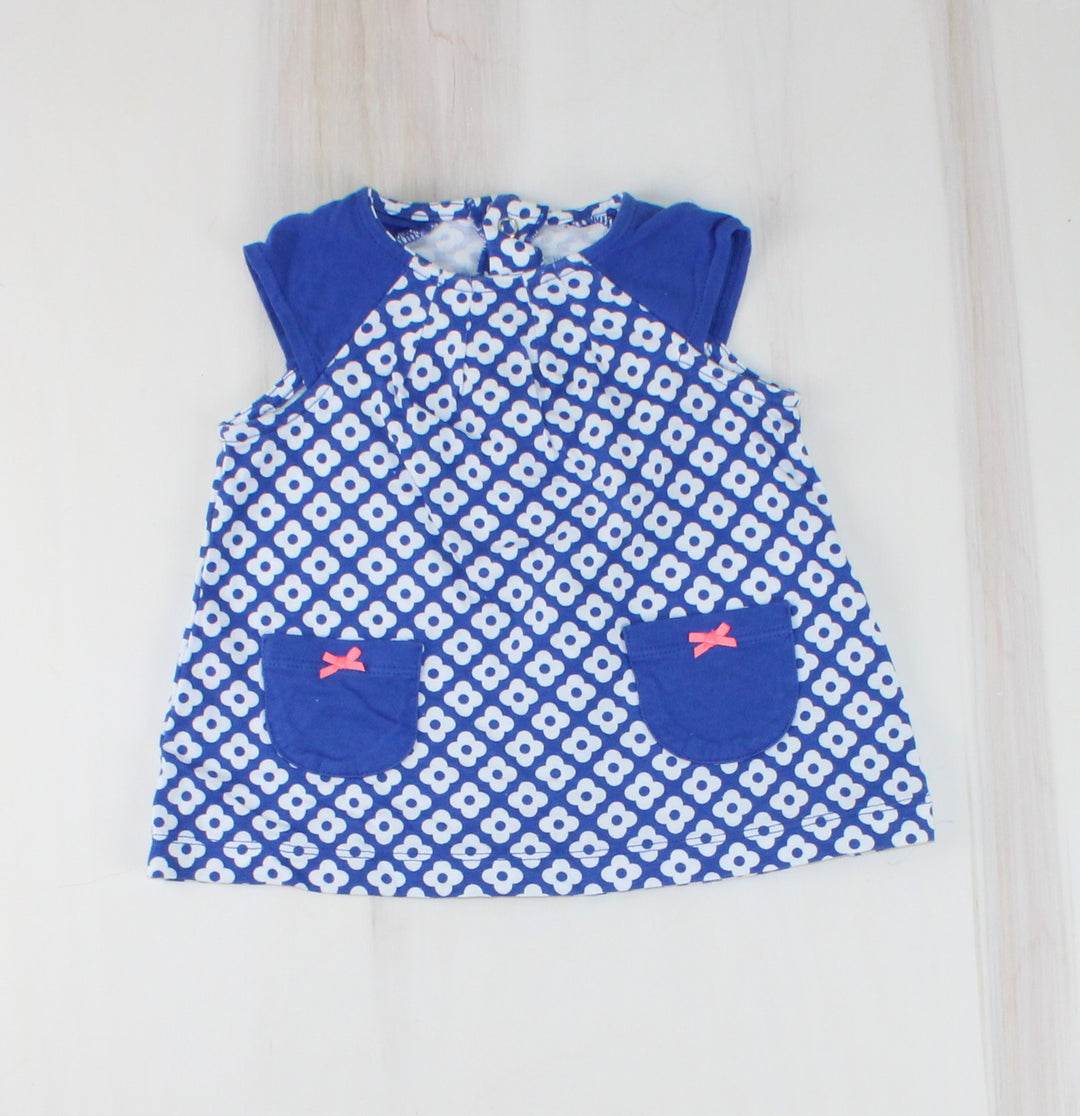 CARTERS BLUE TOP 9M PRE-LOVED