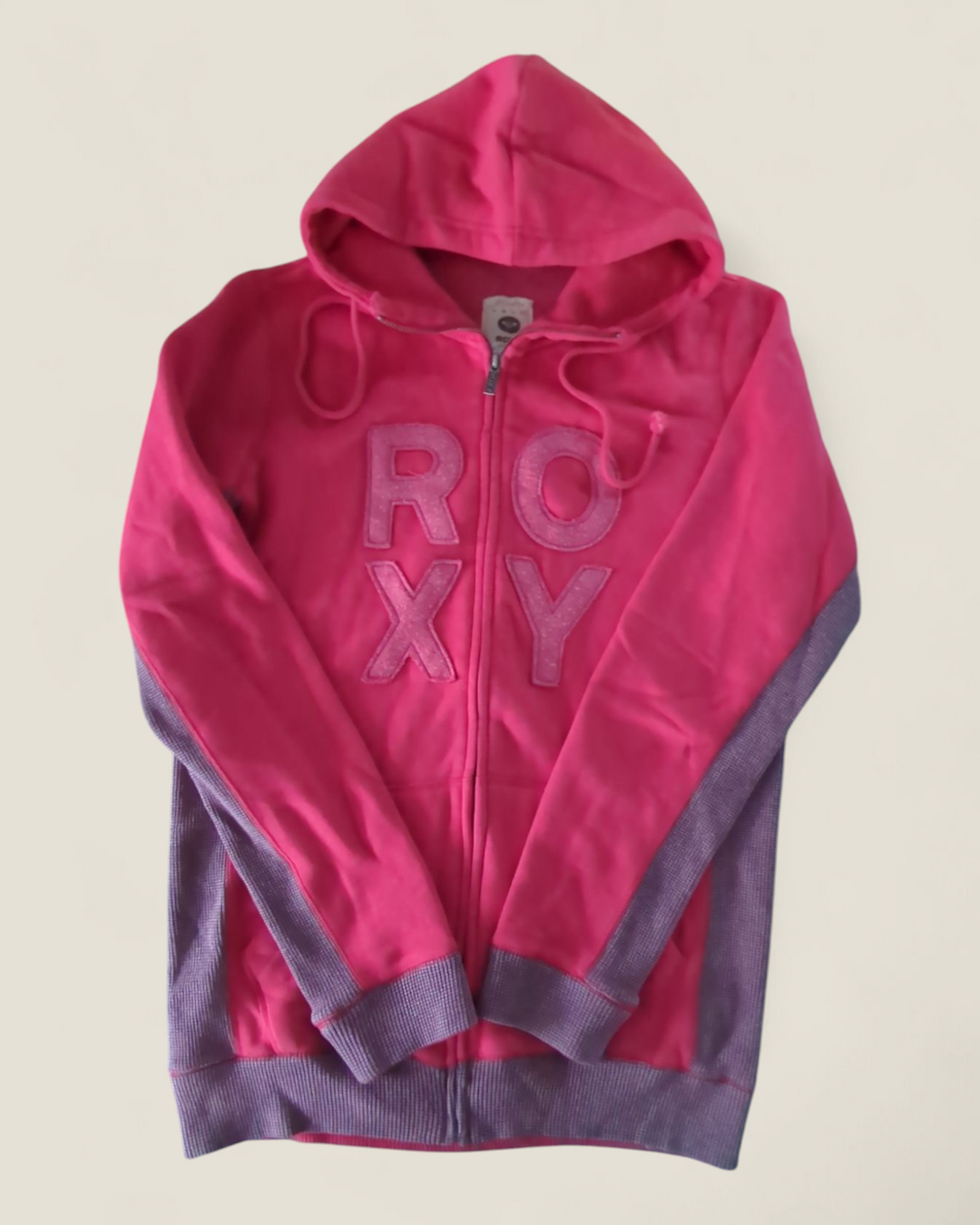ROXY PINK SWEATER ZIP UP LADIES XL PRE-LOVED