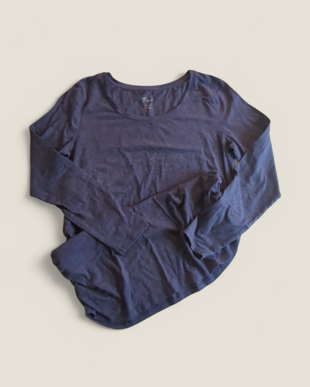 THYME MATERNITY DARK BLUE LONG SHIRT XL PRE-LOVED