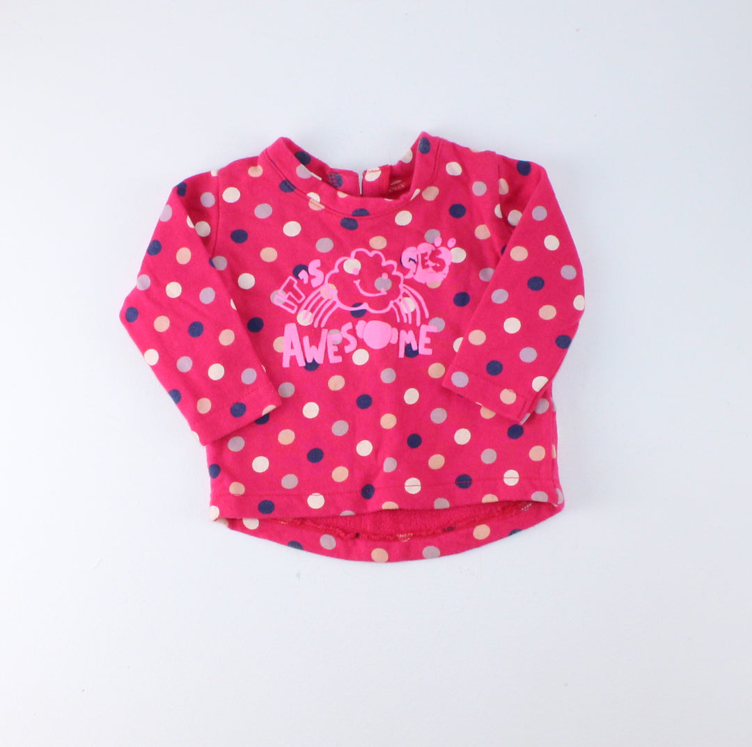 BENNETON SWEATER TOP 1-3M EUC