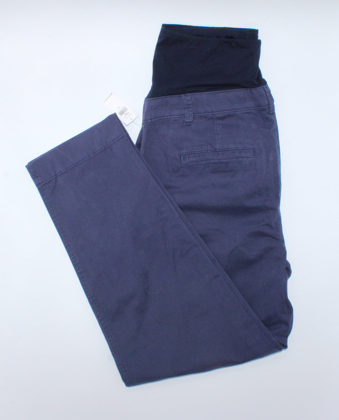 GAP NAVY MATERNITY KHAKI PANTS SIZE 8 NEW!