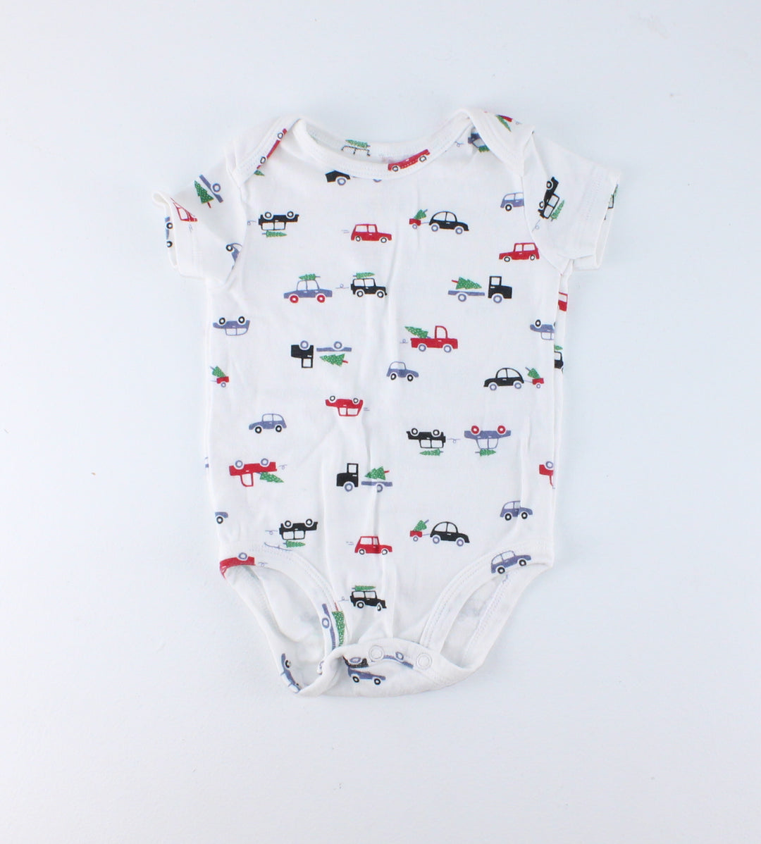 CARTERS HOLIDAY CAR ONESIE 6M PRE-LOVED