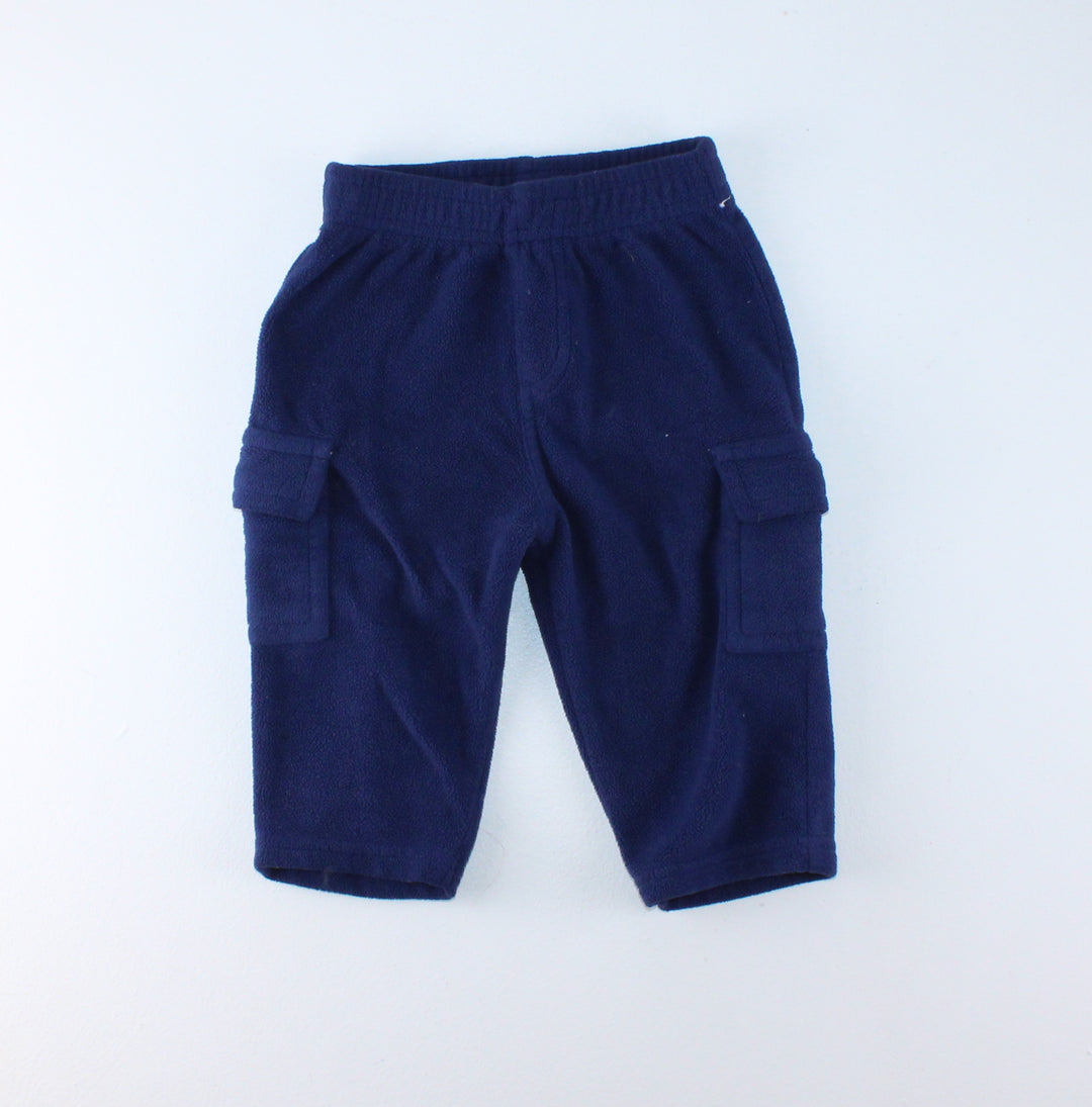 GARANIMALS NAVY FLEECE PANTS 3-6M PRE-LOVED