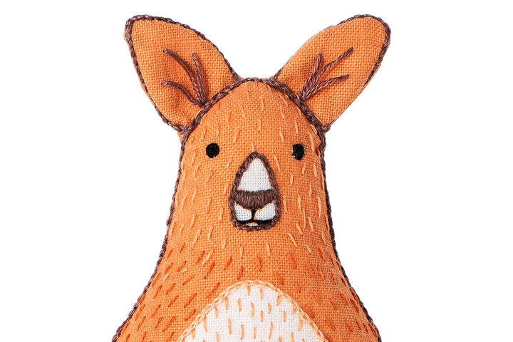 Kiriki Press, DIY Embroidered Doll Kit - Kangaroo & Joey