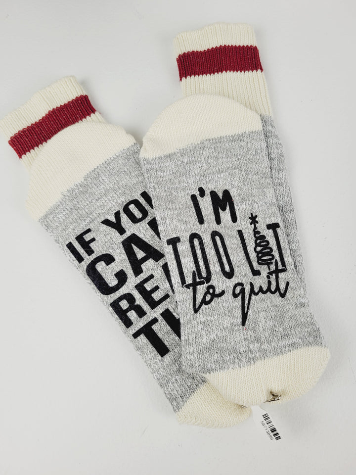 Lindsay's Creations, Holiday "If You Can Read This.." Socks