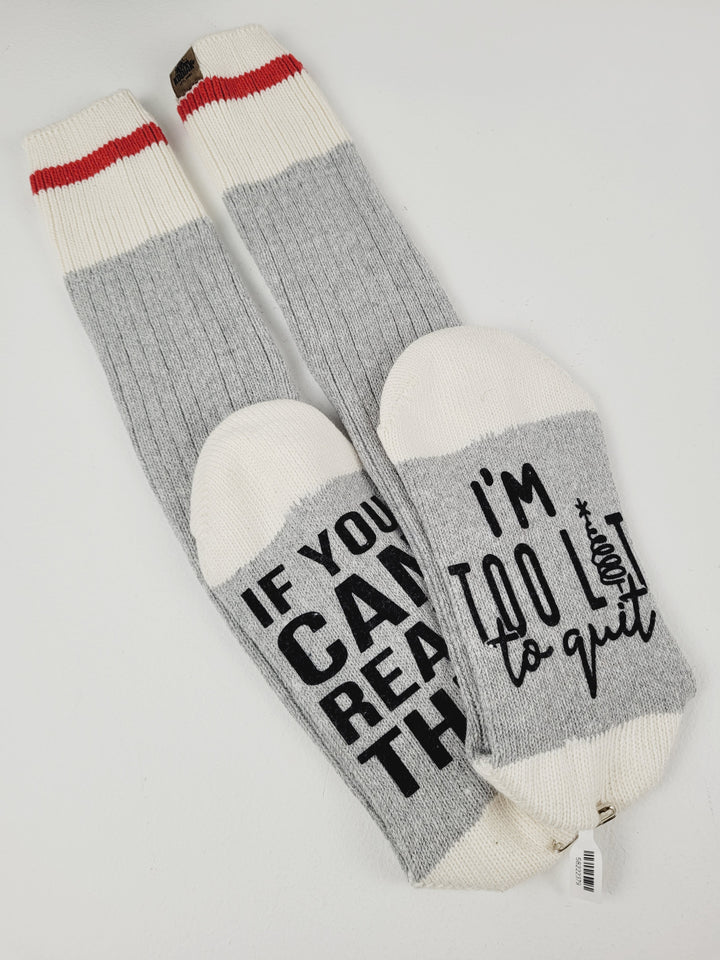 Lindsay's Creations, Holiday "If You Can Read This.." Socks