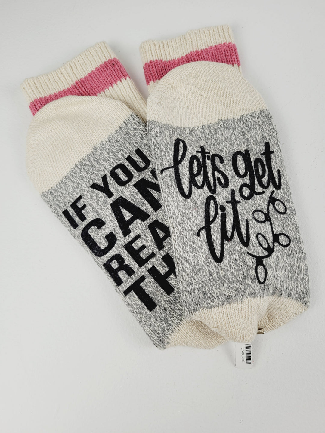 Lindsay's Creations, Holiday "If You Can Read This.." Socks