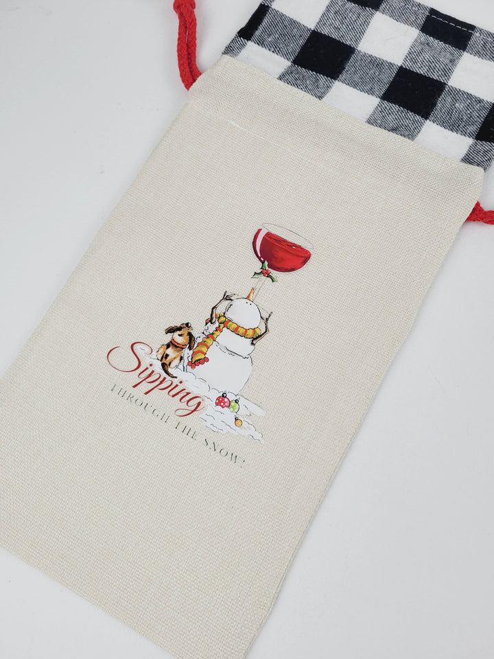 Lindsay's Creations, Burlap Wine Gift Bags