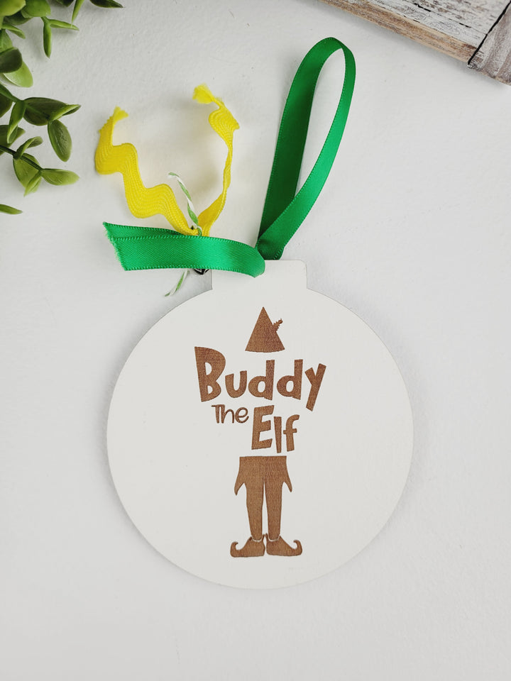 Rough Cut Dezigns, Buddy the Elf Christmas Movie Wooden Ornaments