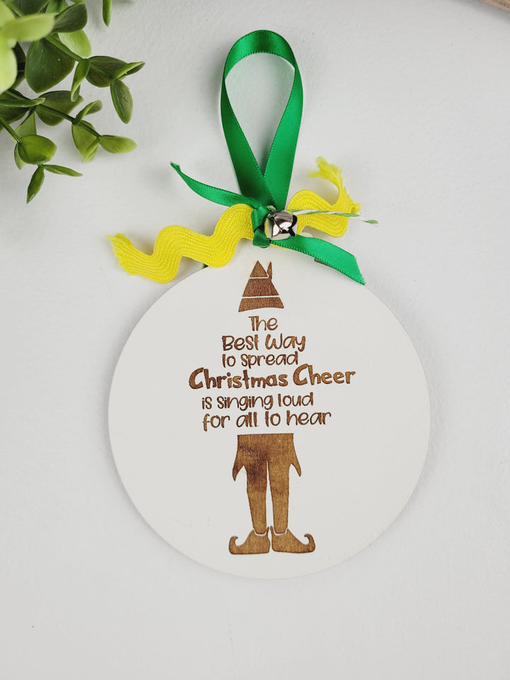 Rough Cut Dezigns, Buddy the Elf Christmas Movie Wooden Ornaments