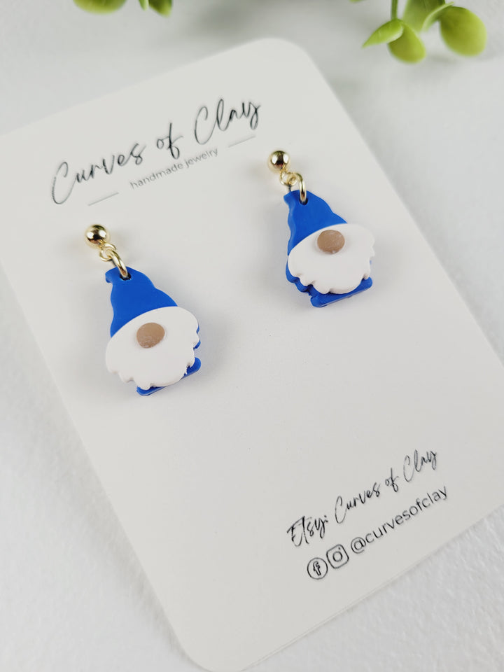 Curves of Clay, Holiday Dangle Earrings