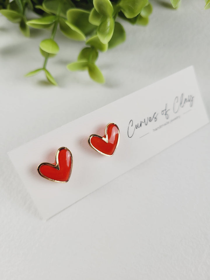 Curves of Clay, Holiday Stud Earrings