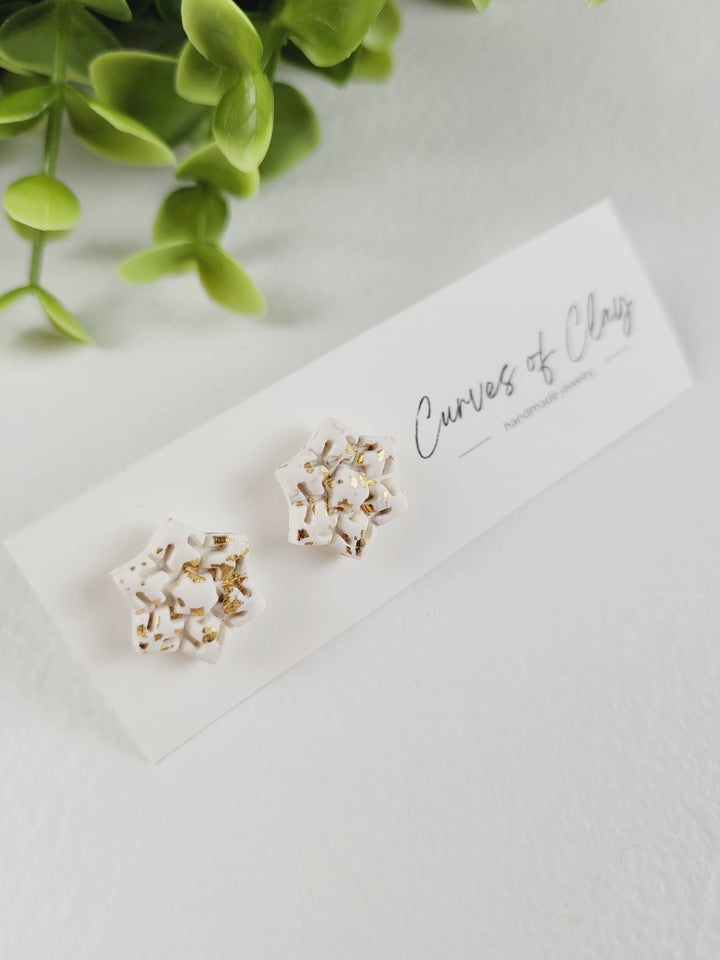 Curves of Clay, Holiday Stud Earrings