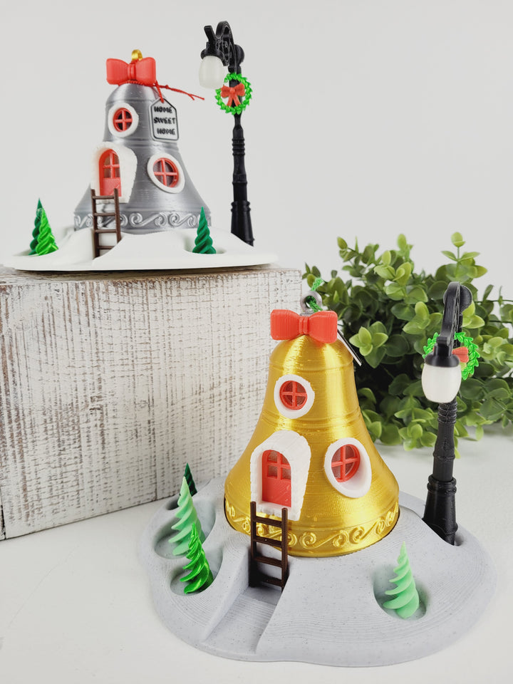 AB3D, 3D Printed Holiday Fairy Bell Houses