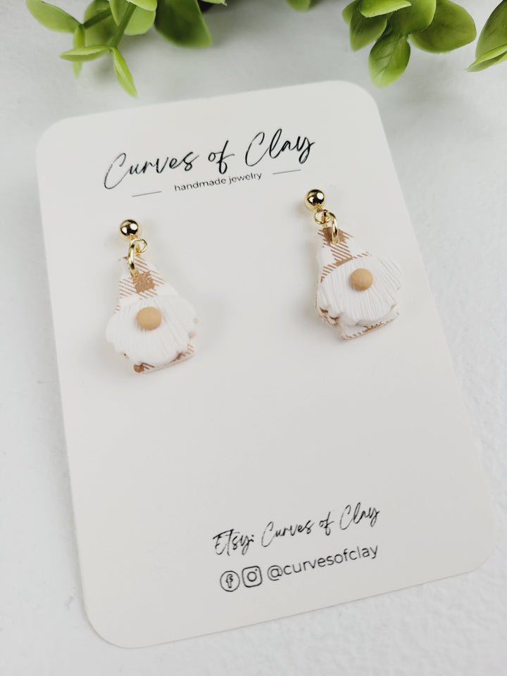 Curves of Clay, Holiday Dangle Earrings