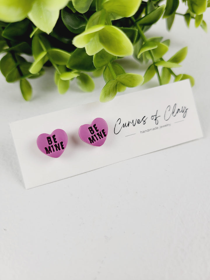 Curves of Clay, Valentine & Love Inspired Stud Earrings