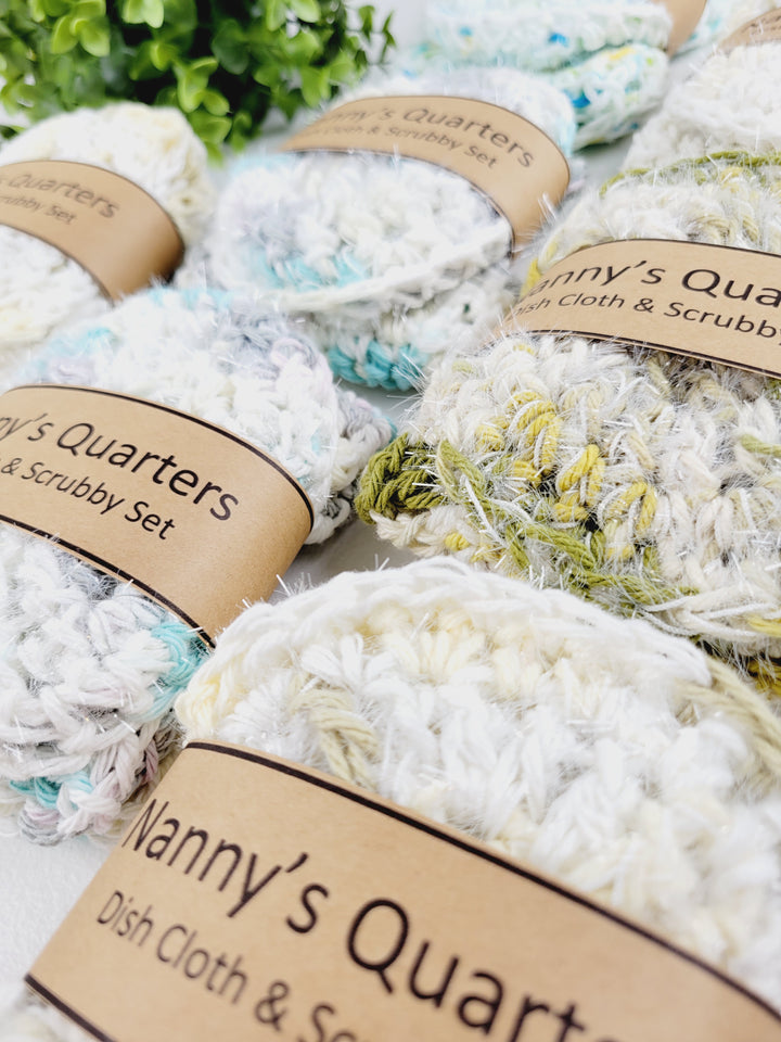 Nanny's Quarters, Dish Cloth & Scrubby Sets
