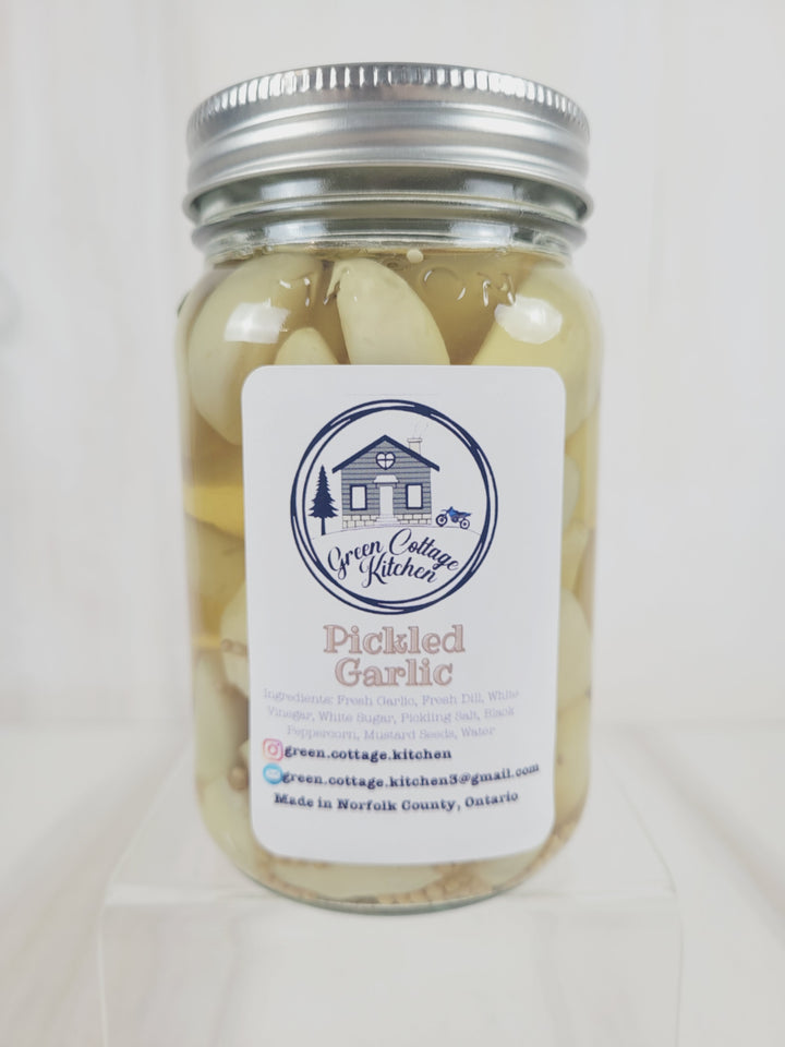 Green Cottage Kitchen, Pickled Garlic (Regular or Spicy)