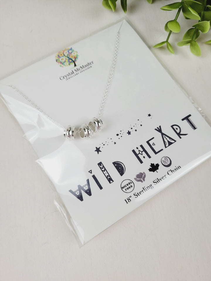 Crystal McMaster Jewellery, Sterling Silver Necklaces- Wild Heart Collection