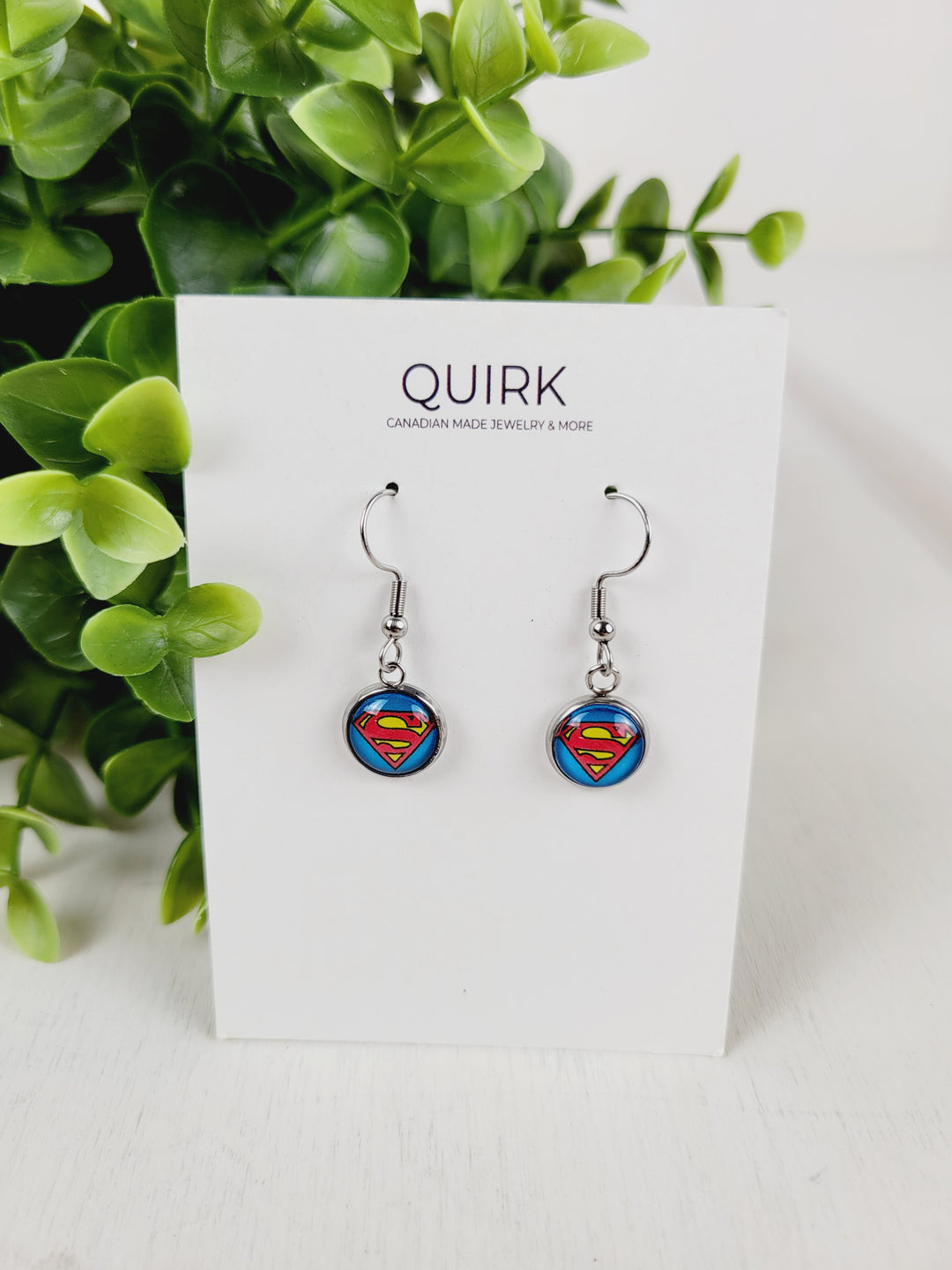 Quirk Handmade Jewelry, Cabochon Dangle Earrings