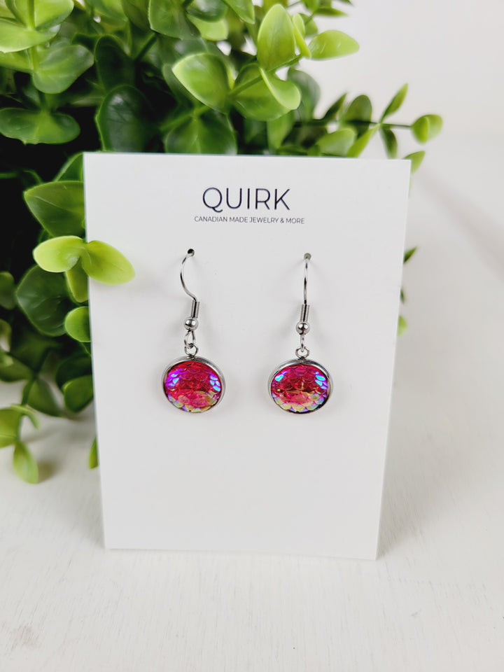 Quirk Handmade Jewelry, Cabochon Dangle Earrings