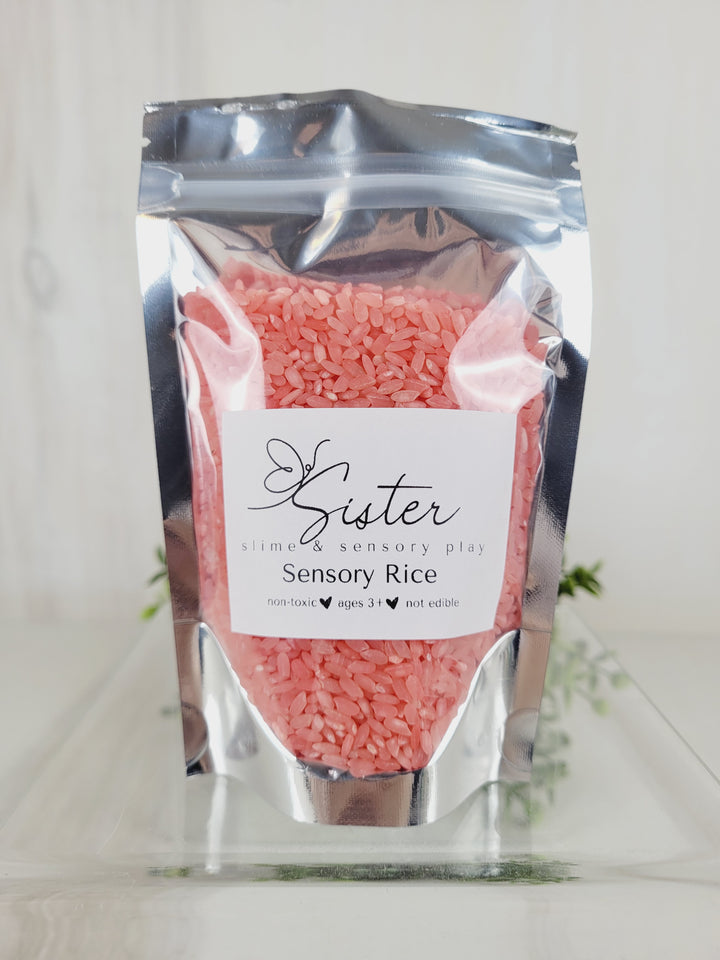 Sister Slime & Sensory Play, Sensory Rice