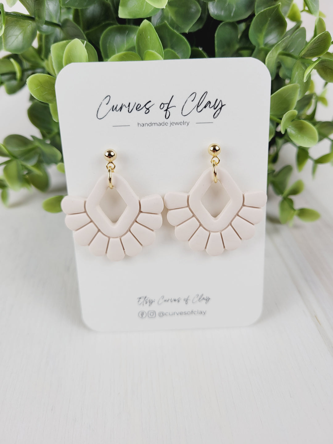 Curves of Clay, Everyday Dangle Earrings