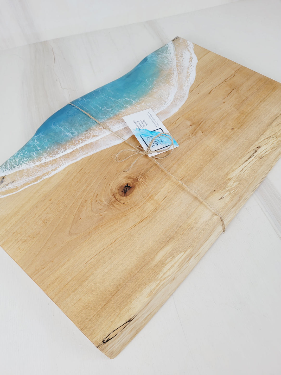 Kristi Scott Art, Resin Shoreline Charcuterie Boards