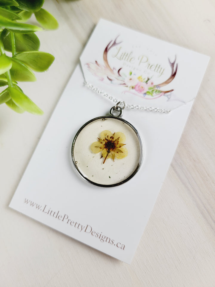 Little Pretty Designs, Pressed Flower Necklaces, Assorted Framed