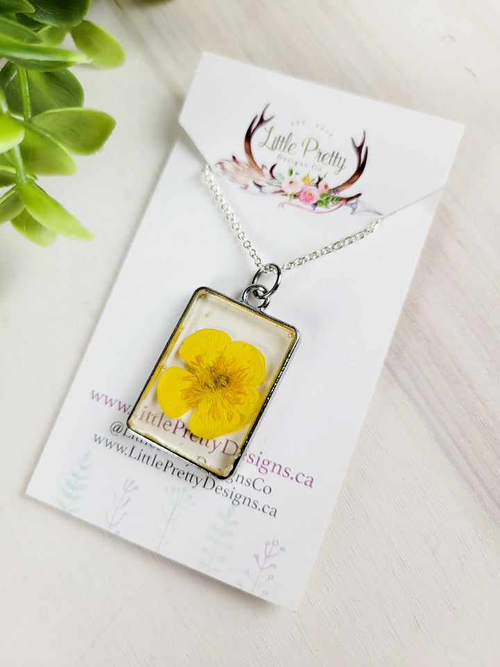 Little Pretty Designs, Pressed Flower Necklaces, Assorted Framed