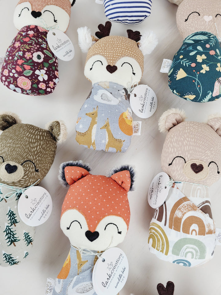 Lark Creations, Swaddle Bebe Animal Dolls