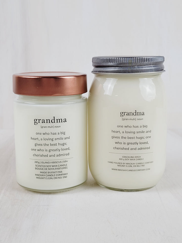 Mackay Candle Company, Definition Candles - Grandma