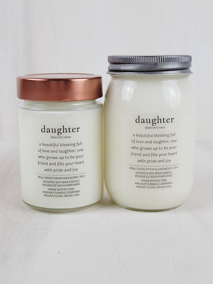 Mackay Candle Company, Definition Candles - Daughter