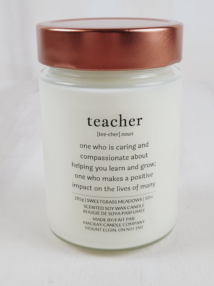 Mackay Candle Company, Definition Candles - Teacher