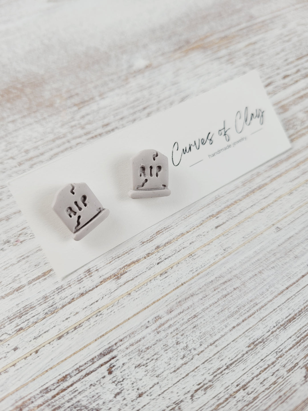 Curves of Clay, Autumn and Halloween Stud Earrings