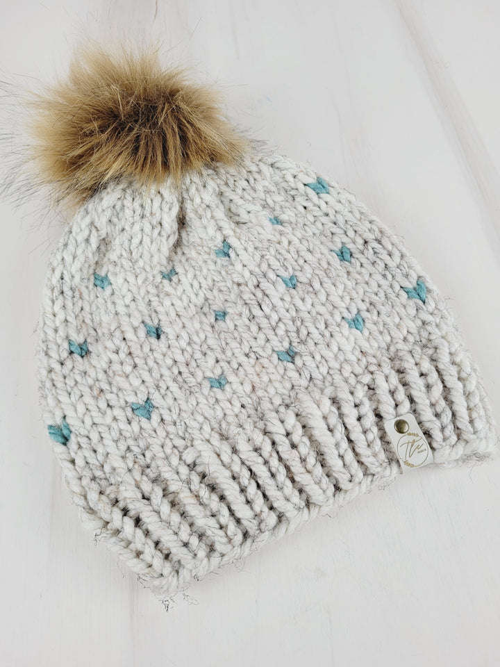 TLC Made, Acrylic Crochet Winter Hats with XL Poms