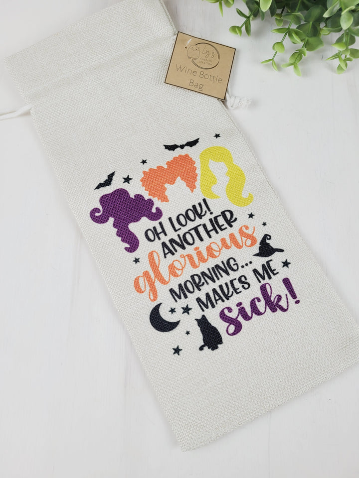 Liz's Custom Creation, Halloween Themed Wine Bags