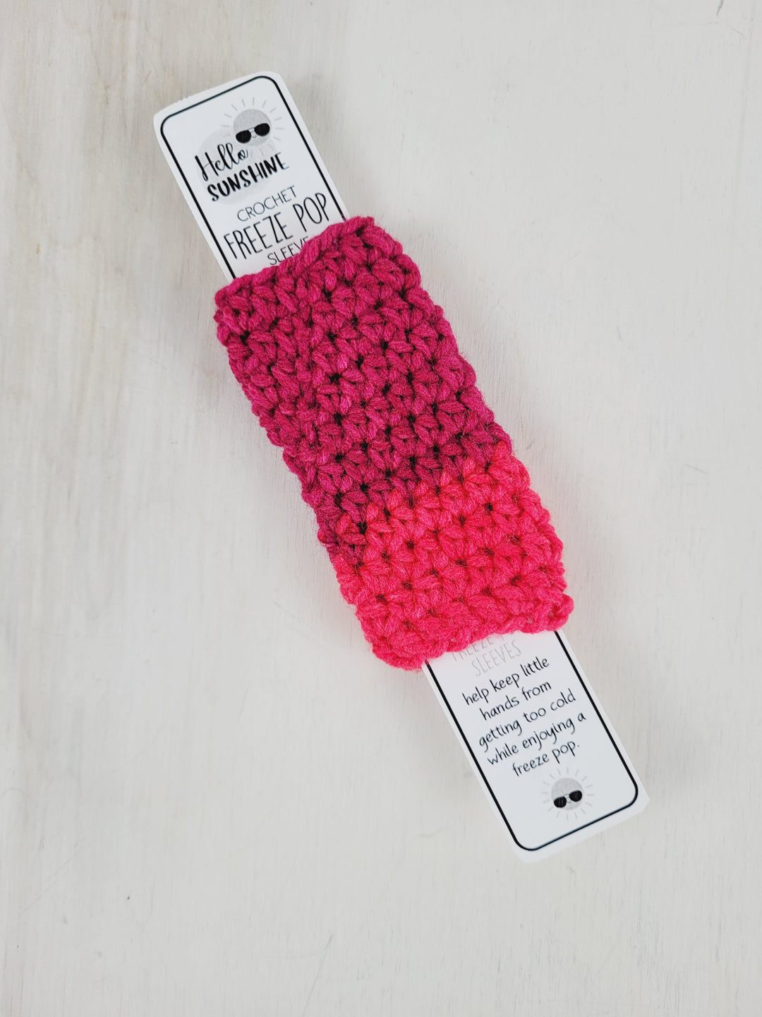 Pink Blossom Crochet, Crochet Freeze Pop Sleeves