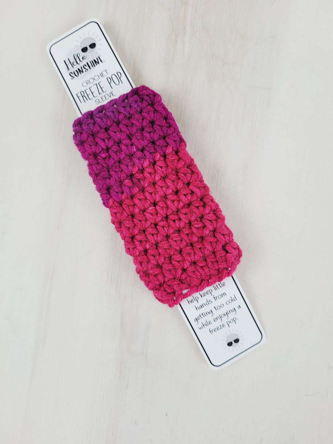 Pink Blossom Crochet, Crochet Freeze Pop Sleeves