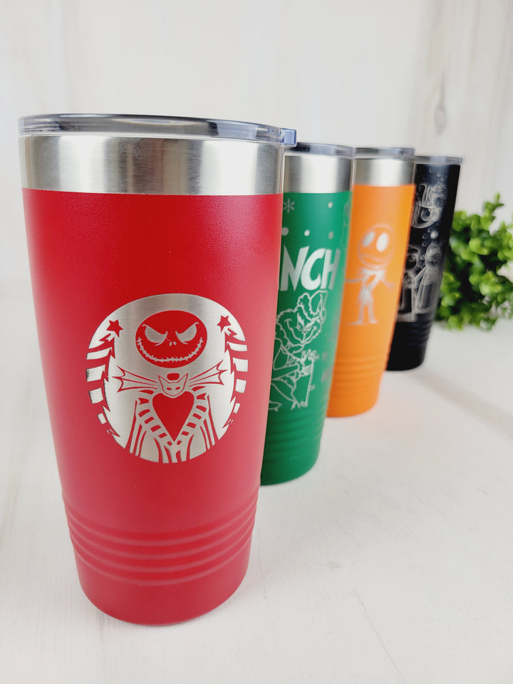 Rough Cut Dezigns, 20oz Engraved Tumblers, Seasonal Designs