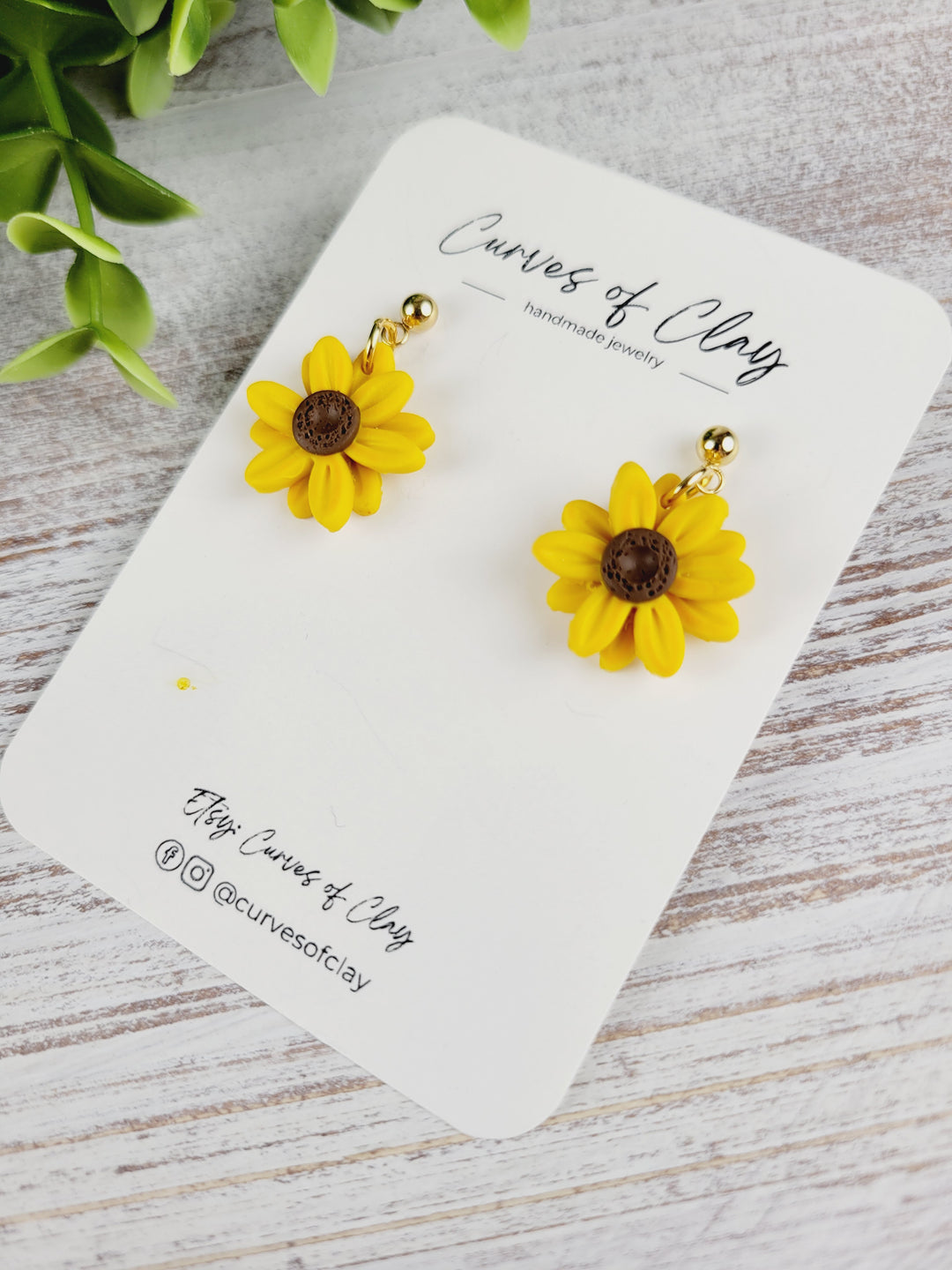 Curves of Clay, Autumn and Halloween Dangle Earrings
