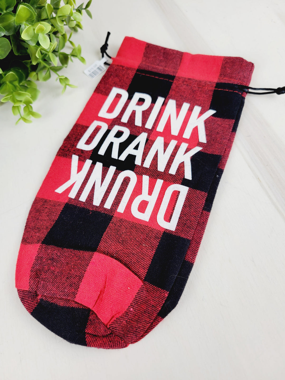 Lindsay's Creations, Plaid Fur Wine Bags